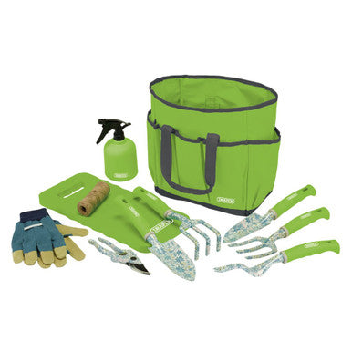 .(D) Garden Tool Set with Floral Pattern (11 Piece)