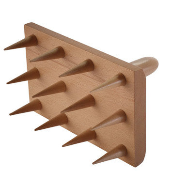 (D) Draper Heritage Wooden Multi-Seed Tray Dibber with 12 Prongs, 120mm x 200mm