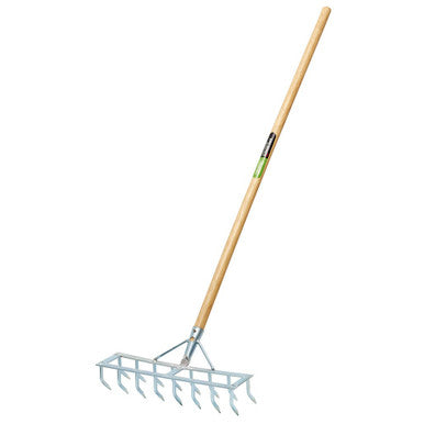 (D) Long Handled Steel Harrow Rake and Scarifier