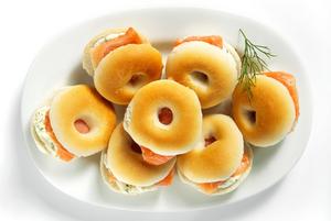 Bonne Bouche Mini Bagels Smoked Salmon 48pk