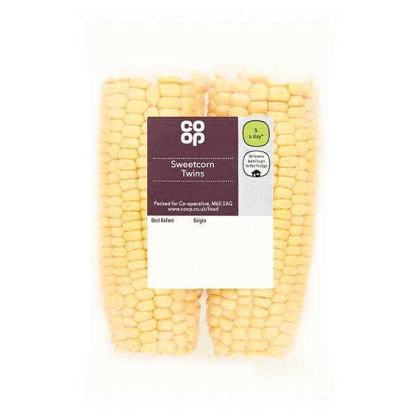 Co-op Fresh Sweetcorn Cobs 2pk