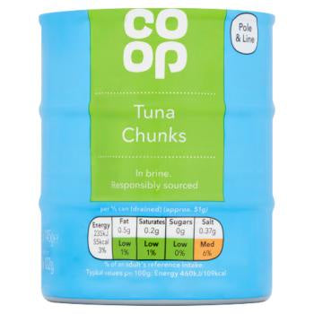 Co-op Tuna Chunks in Brine 145g 3pk [907]