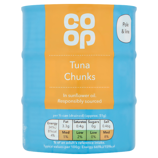 Co-op Tuna Chunks in Spring Water 145g 3pk