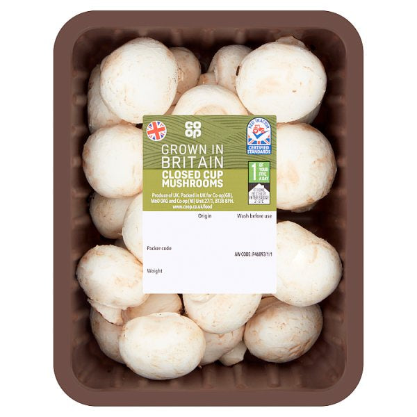 Co-op Fresh Closed Cup Mushrooms 300g