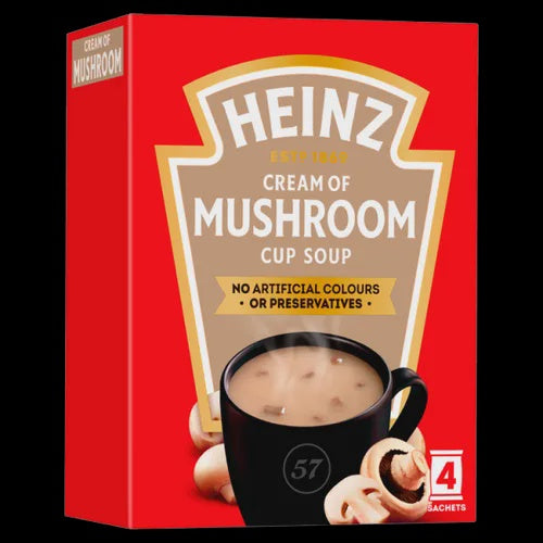 Heinz Cup Soup Mushroom 22g 4pk