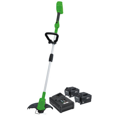 (D) D20 40V Grass Trimmer with Battery and Fast Charger