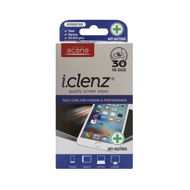 Acana i.clenz Anti Bacterial Screen Wipes 30pk