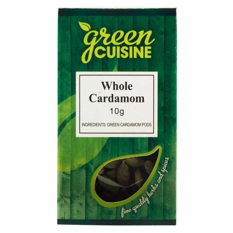Green Cuisine Whole Cardamom 10g