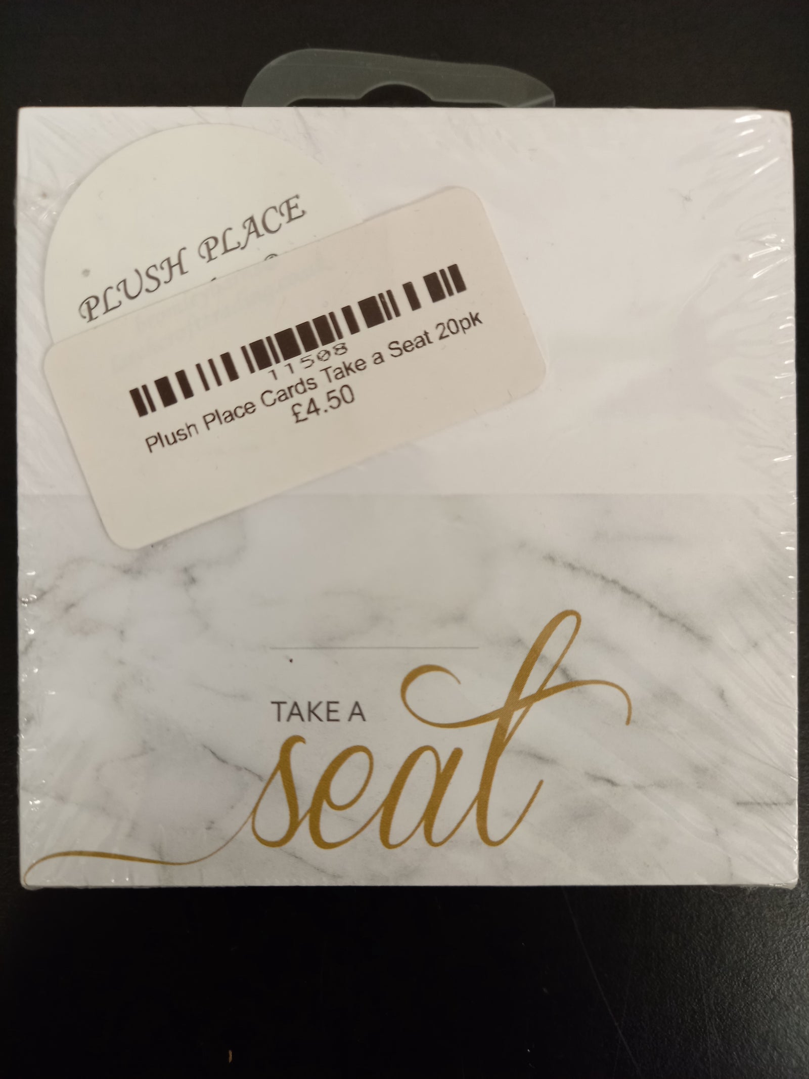 Plush Place Cards Take a Seat 50pk