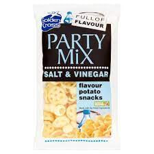 Nisha's Crisps Party Mix Salt & Vinegar 125g