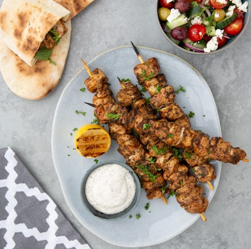 Love Joes Fresh Chicken Breast Large Skewers Mediterranean 10pk