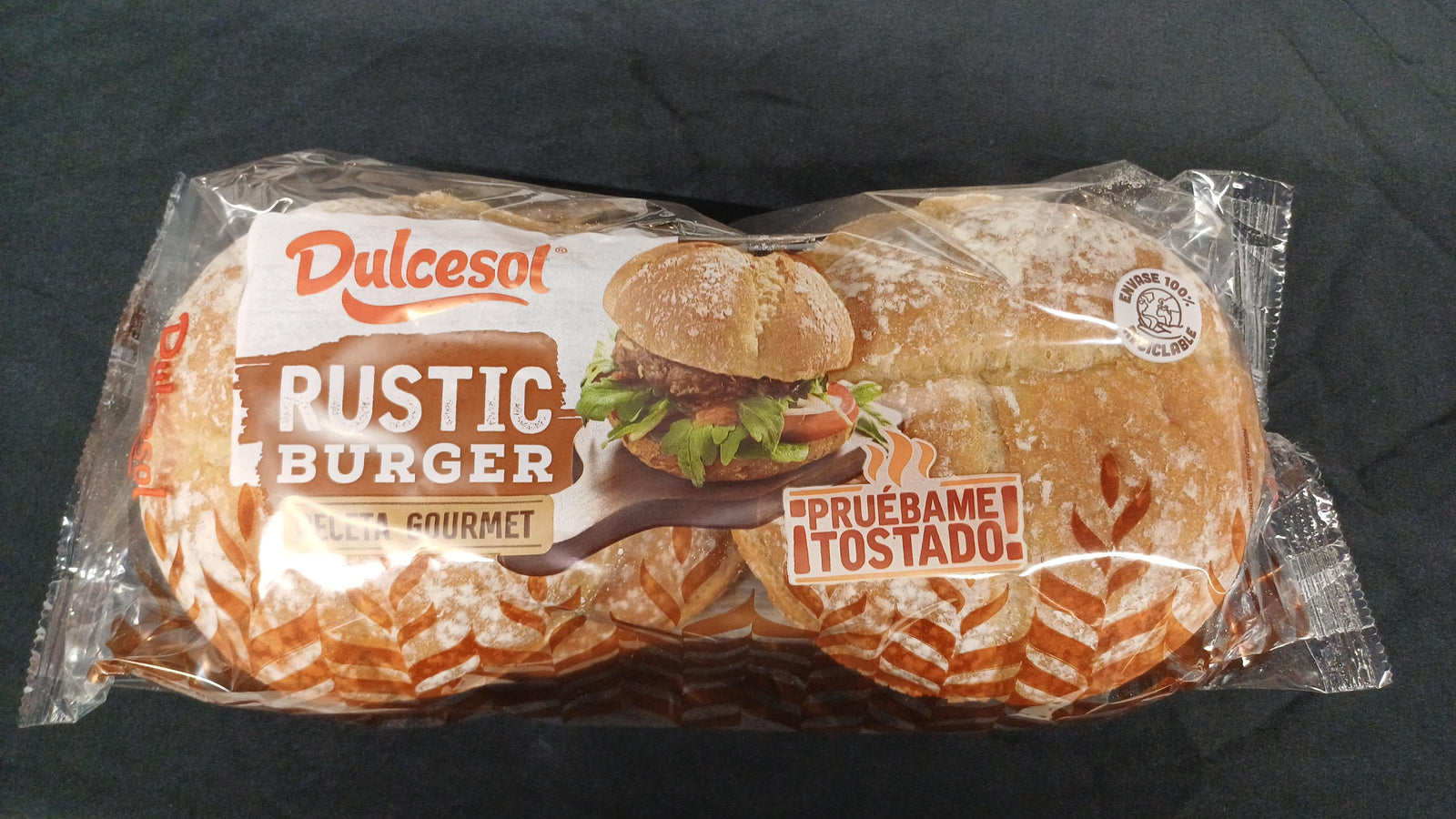 Dulcesol Rustic Burger Buns 300g 4pk