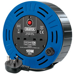 (D) 230V Twin Socket Cable Reel (10m)