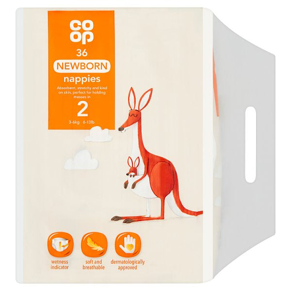Co-op Nappies Size 2 36pk