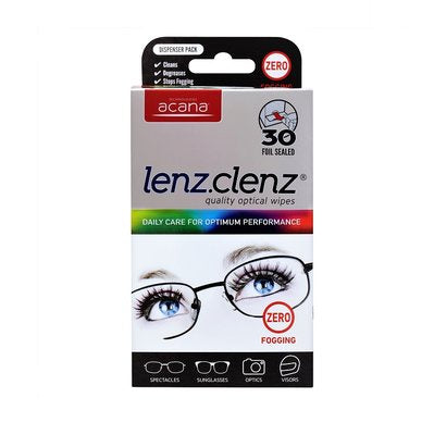 Lenzclenz Anti Fogging Optical Wipes 30pk