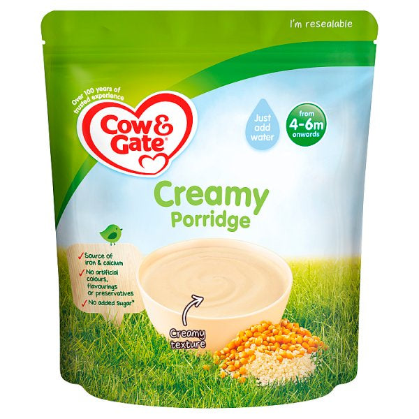 Cow & Gate Creamy Porridge 4 Months 125g