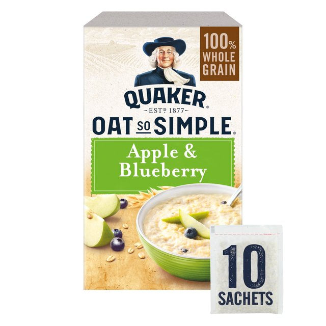 Quaker Oat So Simple Apple & Blueberry Porridge 10 x 36g