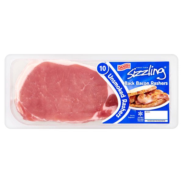 Danish Sizzle Unsmoked Back Bacon 300g PP