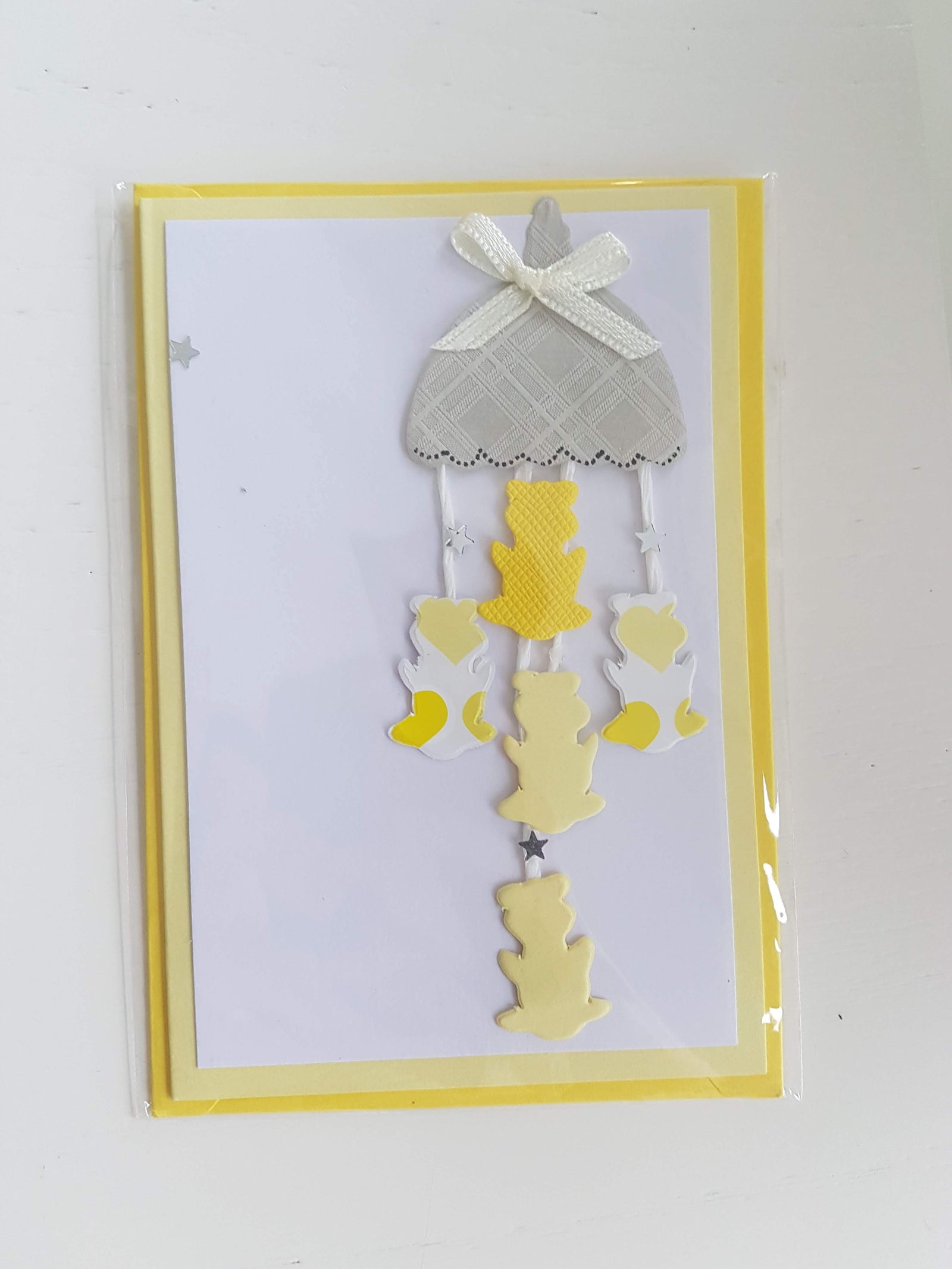 Baby Mobile Card Small Yellow