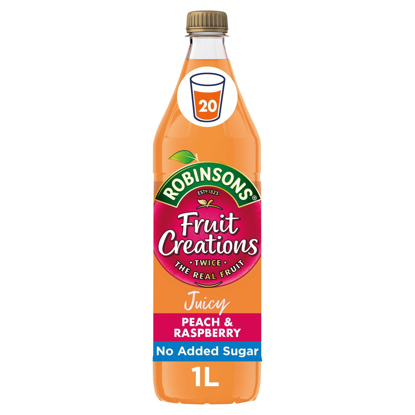 Robinsons Fruit Creations Delicious Peach & Raspberry 1L