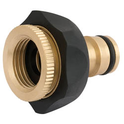 (D) Brass and Rubber Tap Connector (1/2" - 3/4")