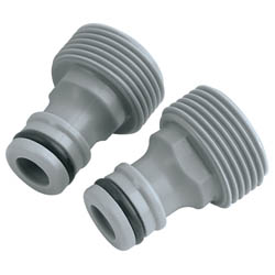 (D) 3/4" Female to Male Connectors (twin pack)