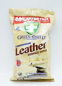 Greenshield Leather Wipes 70pk