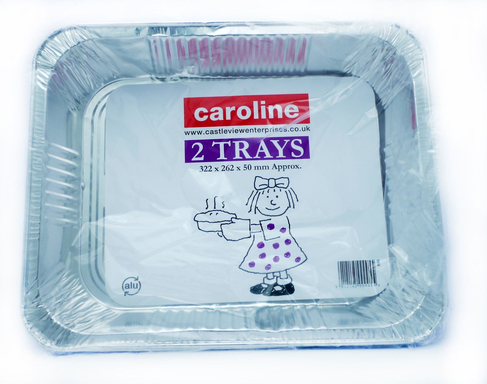 Caroline Foil Roasting Tray 322x262x50mm 2pk