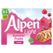 Alpen Cereal Bar Summer Fruits Light 5pk