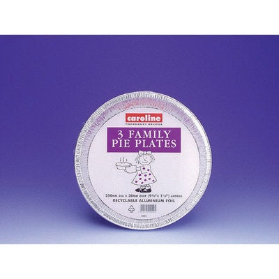 Caroline Foil Pie Plates 10inch 3pk