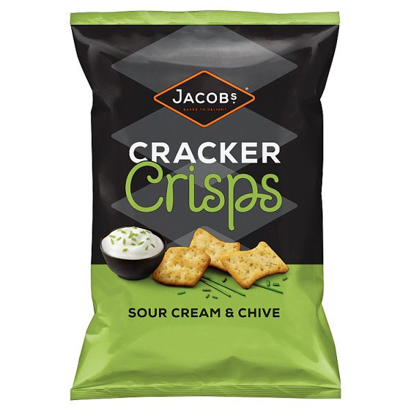 Jacobs Cracker Crisps Sour Cream and Chive 150g