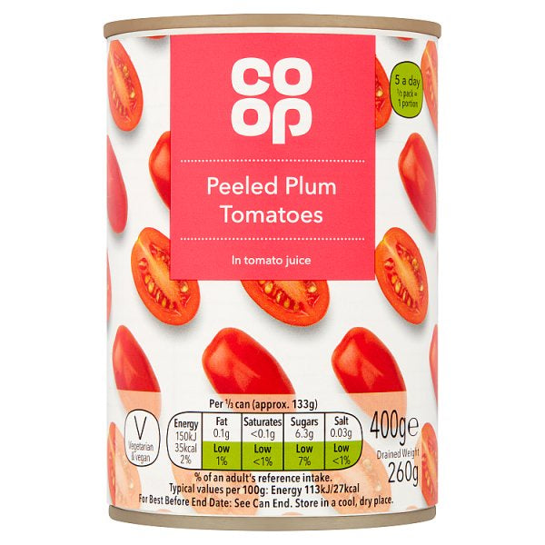 Co-op Plum Tomatoes 400g