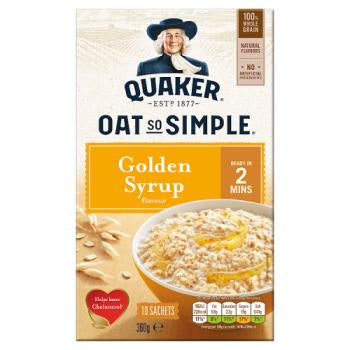 Quaker Oats so Simple Golden Syrup 10 x 36g