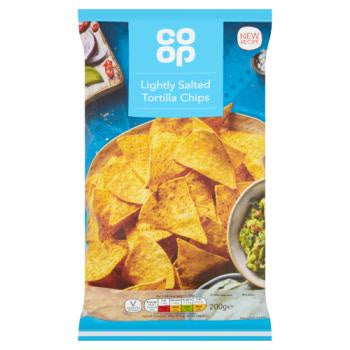 Co-op Tortilla Chips Lightly Salted 200g