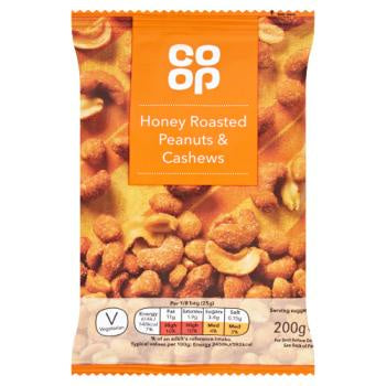 Co-op Honey Roasted Cashews Peanuts 200g