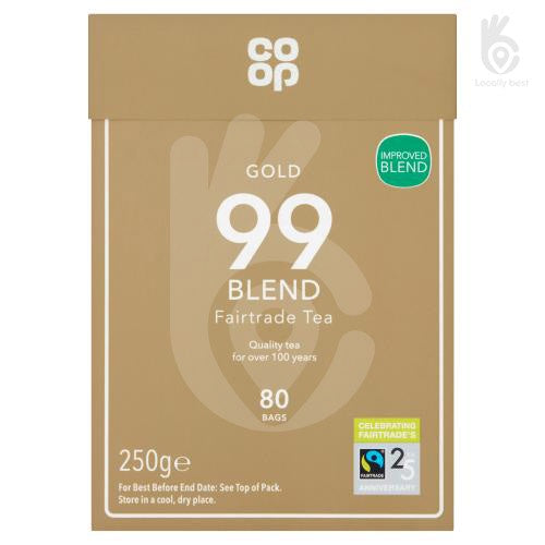 Co-op Fairtrade Teabags 99 Gold Blend 80pk