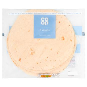 Co-op Tortilla Wraps Large 8pk