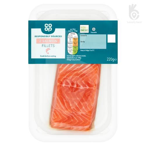 Co-op Salmon Fillets 220g