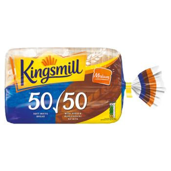 Kingsmill Bread 50/50 Medium 800g