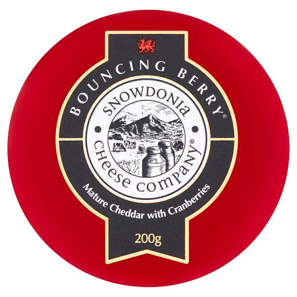 Snowdonia Cheese Co. Truckle Bouncing Berry Mature Cheddar with Cranberries 200g