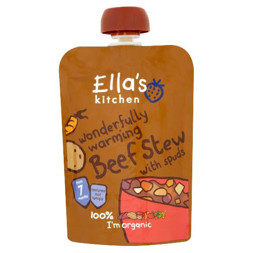 Ellas Kitchen Organic Beef Stew Baby Food  Pouch 7+ Months 130g