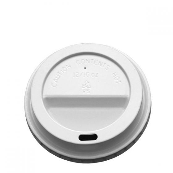 Cafe Mocha White Sip Thru Lid 12oz 25pk