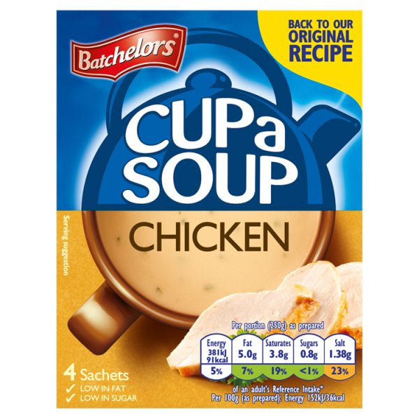 Batchelors Cup A Soup 4 Chicken 82g