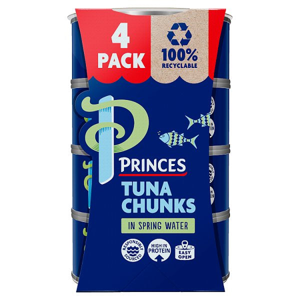 Princes Tuna Chunks In Spring Water 4 x 145g