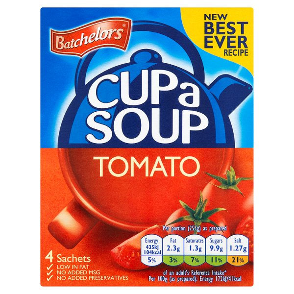 Batchelors Cup A Soup 4 Tomato 93g