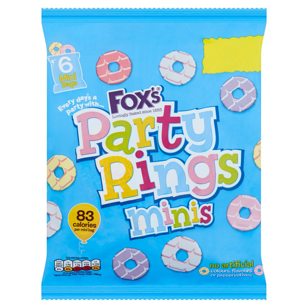 Foxs Party Rings 6 x 21g