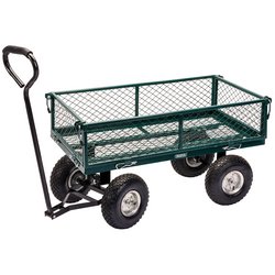 (D) Steel Mesh Gardeners Cart