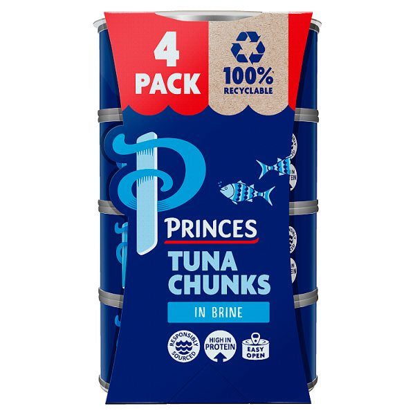 Princes Tuna Chunks in Brine 145g 4pk