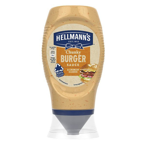 Hellmanns Chunky Burger Sauce 250ml