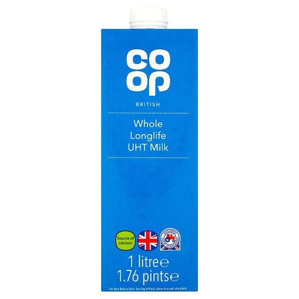 Co-op UHT Whole Milk 1L
